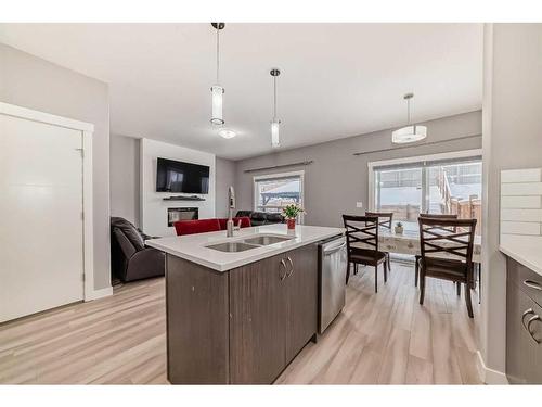 43 Baysprings Way Sw, Airdrie, AB - Indoor Photo Showing Kitchen With Double Sink