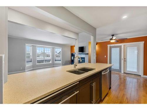 332 Butte Place, Stavely, AB - Indoor Photo Showing Kitchen With Double Sink