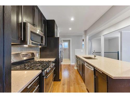 332 Butte Place, Stavely, AB - Indoor Photo Showing Kitchen With Double Sink With Upgraded Kitchen