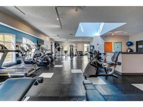 205-2 Hemlock Crescent Sw, Calgary, AB - Indoor Photo Showing Gym Room