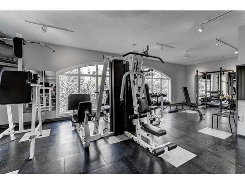 205-2 Hemlock Crescent Sw, Calgary, AB - Indoor Photo Showing Gym Room