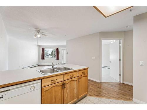 201-3 Parklane Way, Strathmore, AB - Indoor Photo Showing Kitchen With Double Sink