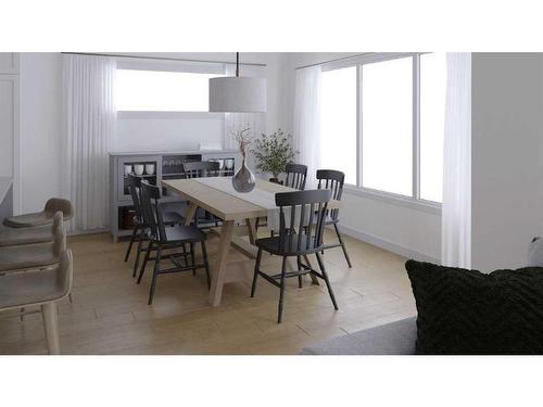 349 Baneberry Way Sw, Airdrie, AB - Indoor Photo Showing Dining Room