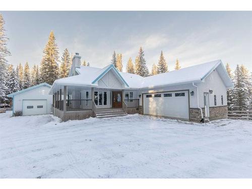 147-5417 Highway 579, Rural Mountain View County, AB - Outdoor With Deck Patio Veranda With Facade