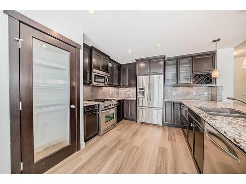 311 Mahogany Court Se, Calgary, AB - Indoor Photo Showing Kitchen With Upgraded Kitchen