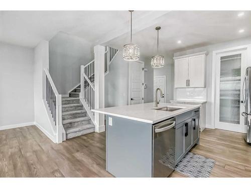 114 Waterford Road, Chestermere, AB - Indoor Photo Showing Kitchen With Upgraded Kitchen