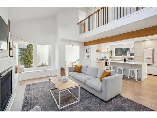 412 Brookpark Drive Sw, Calgary, AB - Indoor Photo Showing Living Room