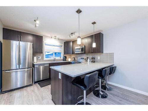 257 Cornerstone Passage Ne, Calgary, AB - Indoor Photo Showing Kitchen With Stainless Steel Kitchen With Upgraded Kitchen