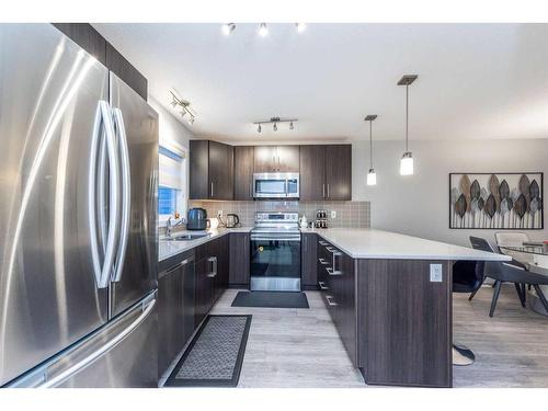 257 Cornerstone Passage Ne, Calgary, AB - Indoor Photo Showing Kitchen With Stainless Steel Kitchen With Upgraded Kitchen