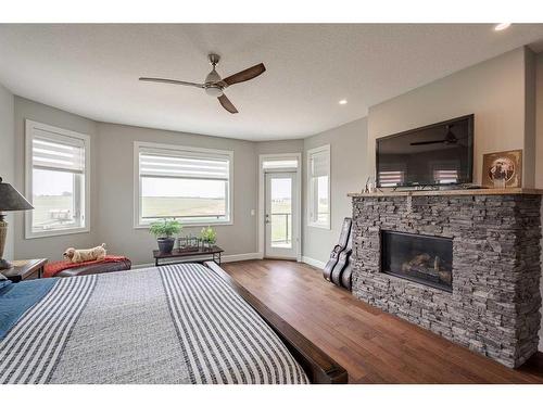 262107 Range Road 11, Balzac, AB - Indoor With Fireplace