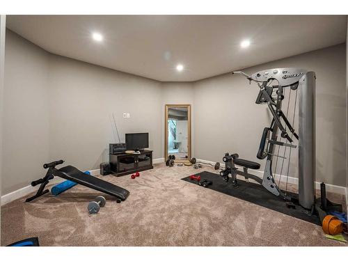 262107 Range Road 11, Balzac, AB - Indoor Photo Showing Gym Room