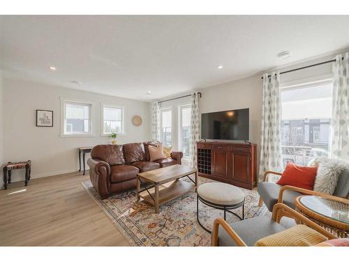 424 Seton Circle Se, Calgary, AB - Indoor Photo Showing Living Room