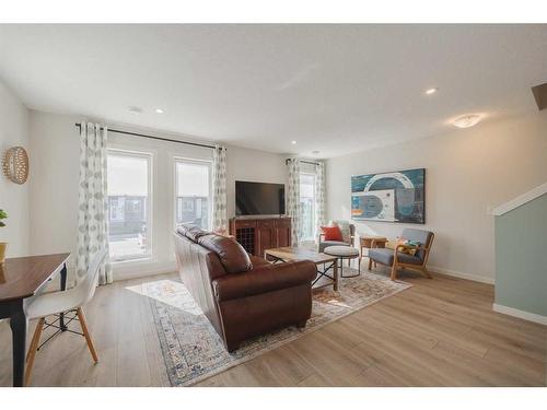 424 Seton Circle Se, Calgary, AB - Indoor Photo Showing Living Room