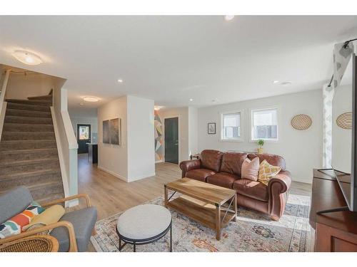 424 Seton Circle Se, Calgary, AB - Indoor Photo Showing Living Room