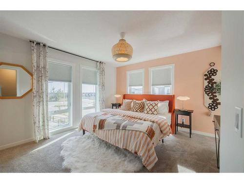 424 Seton Circle Se, Calgary, AB - Indoor Photo Showing Bedroom