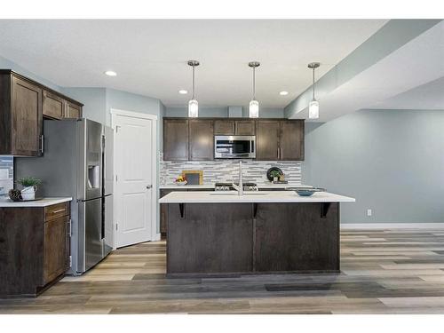 868 Lakewood Circle, Strathmore, AB - Indoor Photo Showing Kitchen With Stainless Steel Kitchen With Upgraded Kitchen