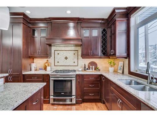 2332 6 Street Se, Calgary, AB - Indoor Photo Showing Kitchen With Double Sink