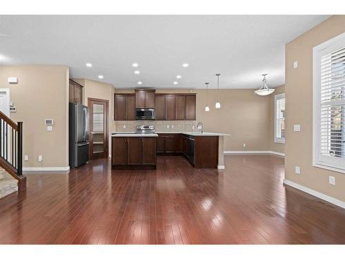 144 Mahogany Terrace Se, Calgary, AB - Indoor Photo Showing Kitchen With Upgraded Kitchen