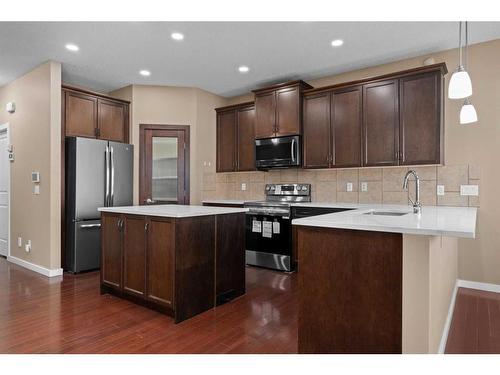 144 Mahogany Terrace Se, Calgary, AB - Indoor Photo Showing Kitchen With Stainless Steel Kitchen With Upgraded Kitchen