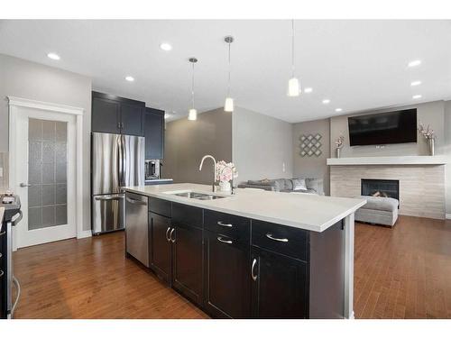 373 Nolan Hill Boulevard Nw, Calgary, AB - Indoor Photo Showing Kitchen With Stainless Steel Kitchen With Double Sink With Upgraded Kitchen