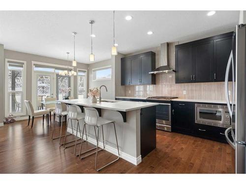 373 Nolan Hill Boulevard Nw, Calgary, AB - Indoor Photo Showing Kitchen With Stainless Steel Kitchen With Upgraded Kitchen