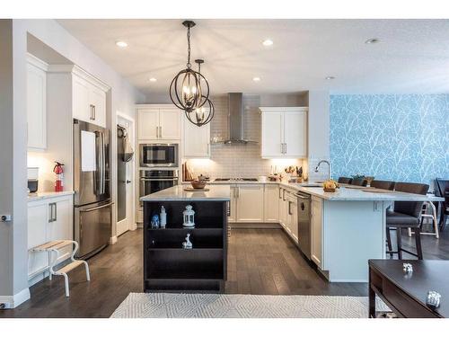 39 Legacy Glen Terrace Se, Calgary, AB - Indoor Photo Showing Kitchen With Stainless Steel Kitchen With Upgraded Kitchen