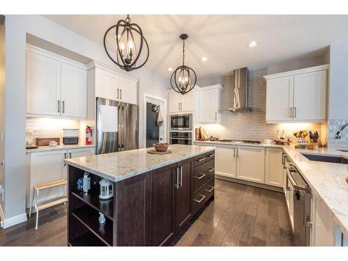 39 Legacy Glen Terrace Se, Calgary, AB - Indoor Photo Showing Kitchen With Stainless Steel Kitchen With Upgraded Kitchen