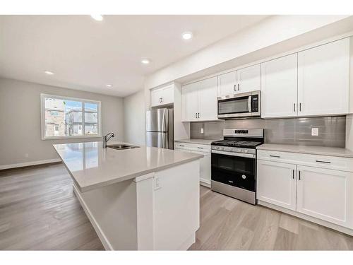 252 Savanna Terrace Ne, Calgary, AB - Indoor Photo Showing Kitchen With Stainless Steel Kitchen