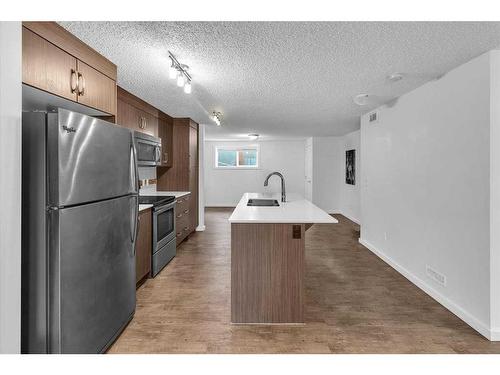 107 Auburn Bay Street Se, Calgary, AB - Indoor Photo Showing Kitchen With Stainless Steel Kitchen