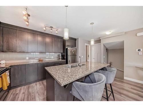 204 Evanston Manor Nw, Calgary, AB - Indoor Photo Showing Kitchen With Upgraded Kitchen