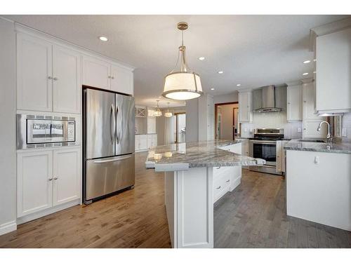 56 Deercrest Way Se, Calgary, AB - Indoor Photo Showing Kitchen With Upgraded Kitchen