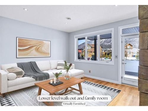 494 Stewart Creek Close, Canmore, AB - Indoor Photo Showing Living Room