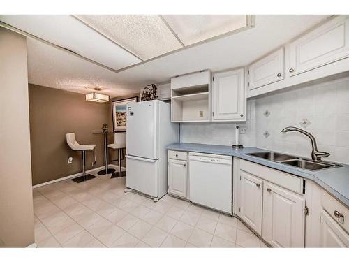 217-2425 90 Avenue Sw, Calgary, AB - Indoor Photo Showing Kitchen With Double Sink