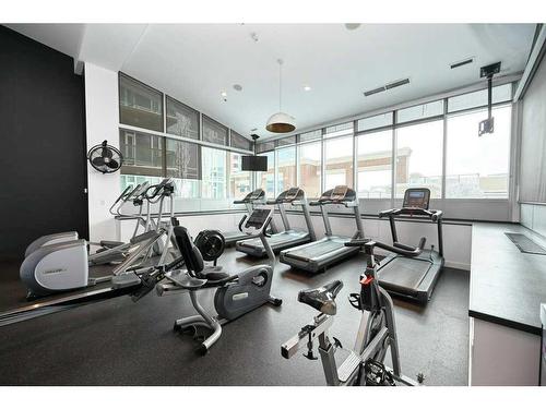 3305-210 15 Avenue Se, Calgary, AB - Indoor Photo Showing Gym Room