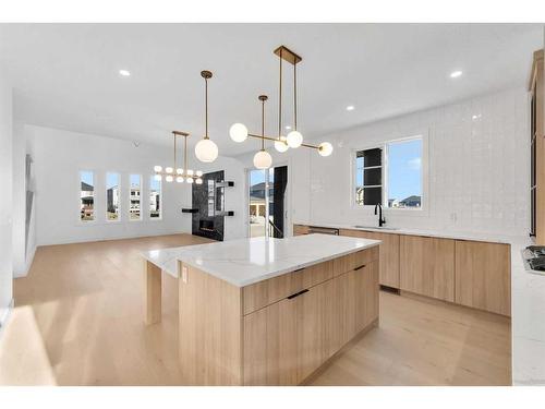 43 North Bridges Garden, Langdon, AB - Indoor Photo Showing Kitchen With Upgraded Kitchen