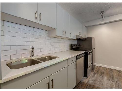 106-1626 14 Avenue Sw, Calgary, AB - Indoor Photo Showing Kitchen With Double Sink