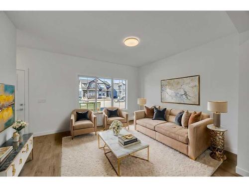 604 Dawson Drive, Chestermere, AB - Indoor Photo Showing Living Room