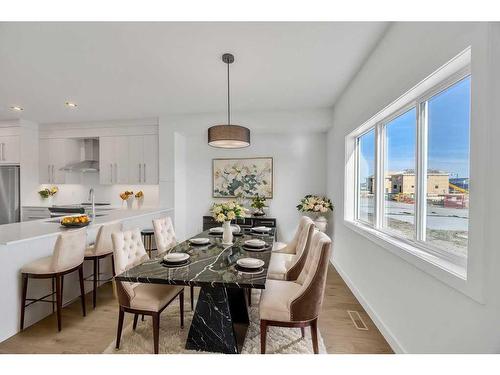 604 Dawson Drive, Chestermere, AB - Indoor Photo Showing Dining Room