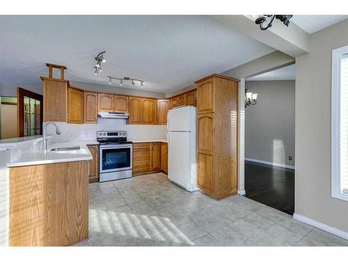 53 Shawnee Rise Sw, Calgary, AB - Indoor Photo Showing Kitchen With Double Sink