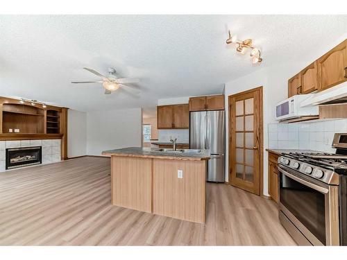 221 Mt Douglas Circle Se, Calgary, AB - Indoor Photo Showing Kitchen With Stainless Steel Kitchen