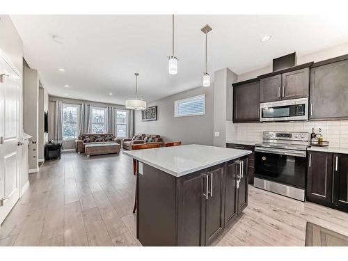 183 Redstone Grove Ne, Calgary, AB - Indoor Photo Showing Kitchen With Upgraded Kitchen