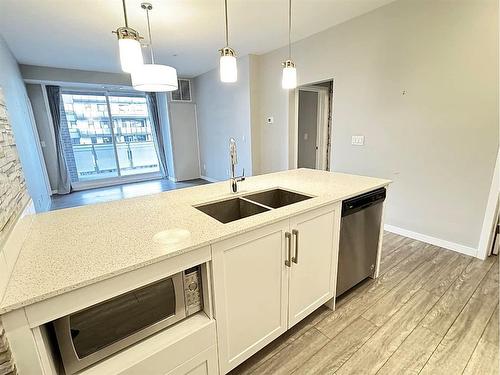 313-11 Mahogany Circle Se, Calgary, AB - Indoor Photo Showing Kitchen With Double Sink