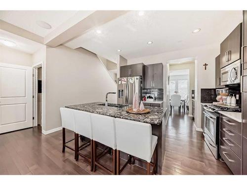 2034 New Brighton Park Se, Calgary, AB - Indoor Photo Showing Kitchen With Upgraded Kitchen