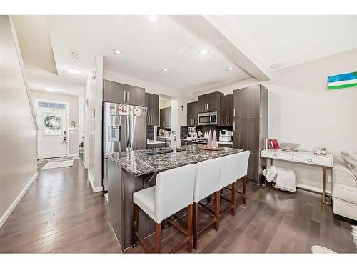 2034 New Brighton Park Se, Calgary, AB - Indoor Photo Showing Kitchen With Upgraded Kitchen