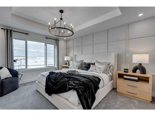 79 Dawson Wharf Mount, Chestermere, AB - Indoor Photo Showing Bedroom