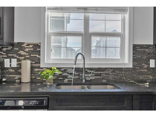 103 Evansridge Court Nw, Calgary, AB - Indoor Photo Showing Kitchen With Double Sink With Upgraded Kitchen