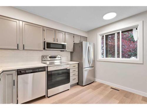 3-310 Brookmere Road Sw, Calgary, AB - Indoor Photo Showing Kitchen With Stainless Steel Kitchen