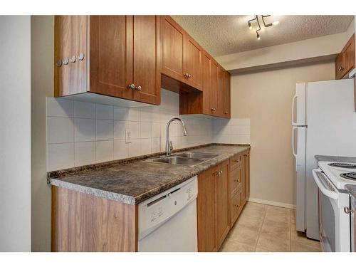 2317-8 Bridlecrest Drive Sw, Calgary, AB - Indoor Photo Showing Kitchen With Double Sink