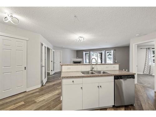 122-1808 36 Avenue Sw, Calgary, AB - Indoor Photo Showing Kitchen With Double Sink