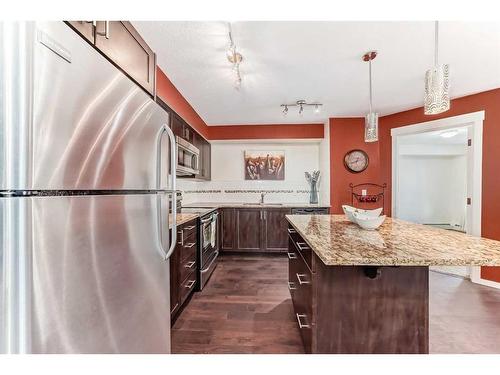 1204-279 Copperpond Common Se, Calgary, AB - Indoor Photo Showing Kitchen With Stainless Steel Kitchen With Upgraded Kitchen